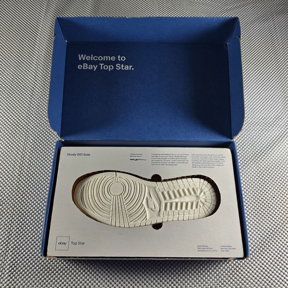Matthew Senna Study 001 Sole eBay Top Star 2022 Resin Sculpture COMPLETE BOX